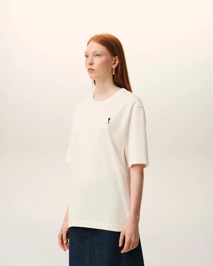 White Cotton Place Des Victoires Print T-Shirt White Cotton Place Des Victoires Print T-Shirt