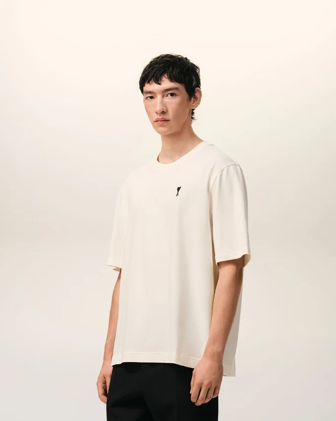 White Cotton Place Des Victoires Print T-Shirt White Cotton Place Des Victoires Print T-Shirt