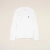 White Cotton Red Ami De Coeur Longlseeves Tshirt