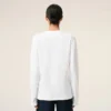 White Cotton Red Ami De Coeur Longlseeves Tshirt