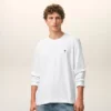 White Cotton Red Ami De Coeur Longlseeves Tshirt