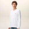 White Cotton Red Ami De Coeur Longlseeves Tshirt