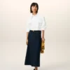 White Cotton Sharp Collar Fitted Shirt White Cotton Sharp Collar Fitted Shirt