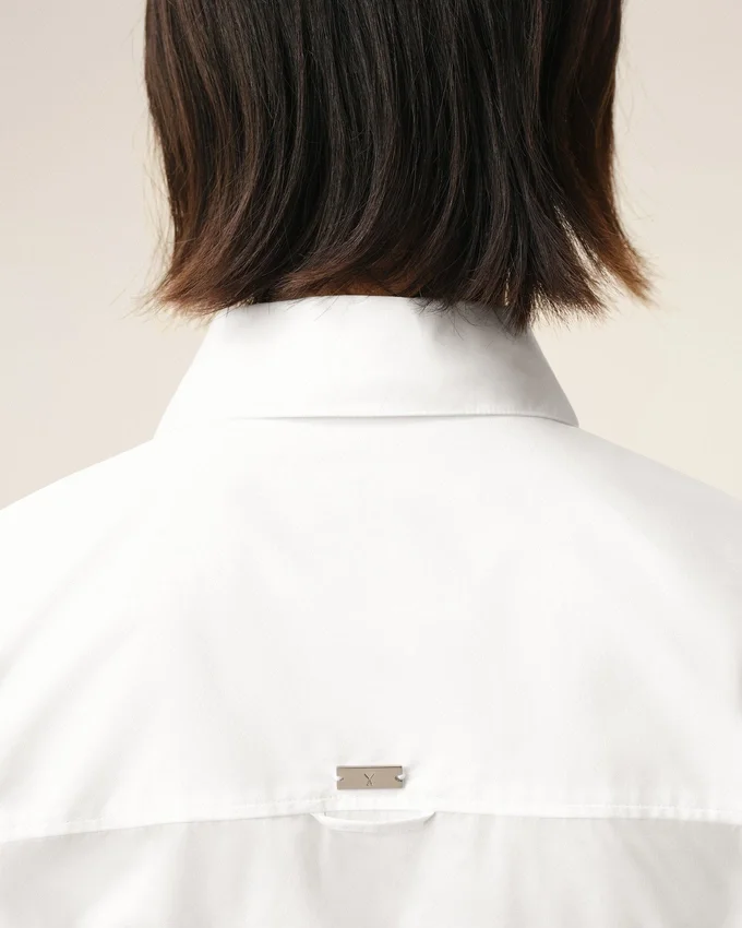 White Cotton Sharp Collar Fitted Shirt White Cotton Sharp Collar Fitted Shirt