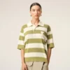 White Cotton Short Sleeves Ami De Coeur Polo White Cotton Short Sleeves Ami De Coeur Polo