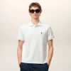 White Cotton Short Sleeves Ami De Coeur Polo Shirt White Cotton Short Sleeves Ami De Coeur Polo Shirt