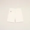 White Cotton Shorts with Ami Paris Heritage Label White Cotton Shorts with Ami Paris Heritage Label