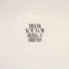 White Cotton Signature Print T-Shirt