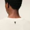 White Cotton Signature Print T-Shirt