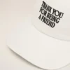 White Cotton Thank You for Being a Friend Embroidery Cap White Cotton Thank You for Being a Friend Embroidery Cap