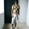 White Cotton Wide Fit Shorts