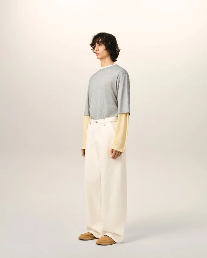 White Cotton Wide Fit Trousers White Cotton Wide Fit Trousers