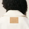 White Cotton Worker Buttoned Jacket White Cotton Worker Buttoned Jacket