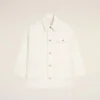 White Cotton Worker Jacket