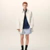 White Cotton Worker Jacket