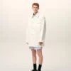 White Cotton Worker Jacket