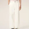 White Cotton Worker Trousers White Cotton Worker Trousers