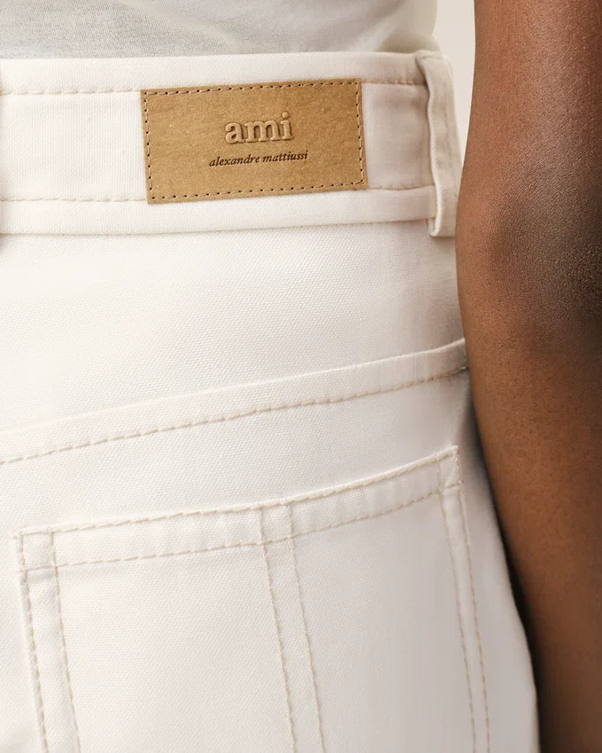 White Cotton Worker Trousers White Cotton Worker Trousers