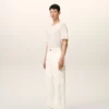 White Cotton Worker Trousers White Cotton Worker Trousers