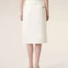 White Cotton Wrap Skirt White Cotton Wrap Skirt