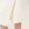 White Cotton Wrap Skirt White Cotton Wrap Skirt