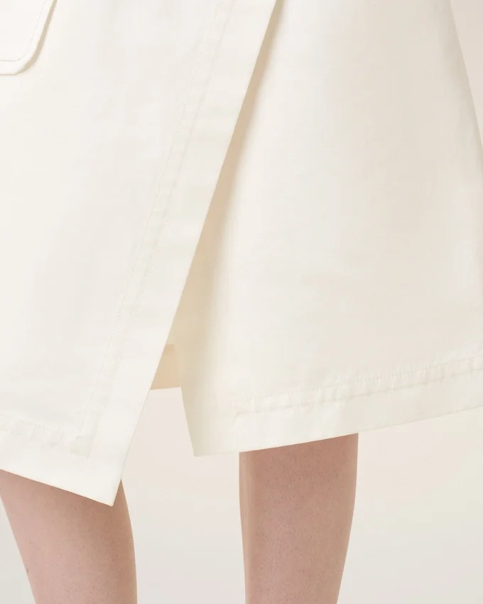White Cotton Wrap Skirt White Cotton Wrap Skirt