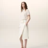 White Cotton Wrap Skirt White Cotton Wrap Skirt