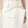 White Cotton Wrap Skirt White Cotton Wrap Skirt