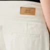 White Cotton Wrapped Belted Ballon Fit Jeans