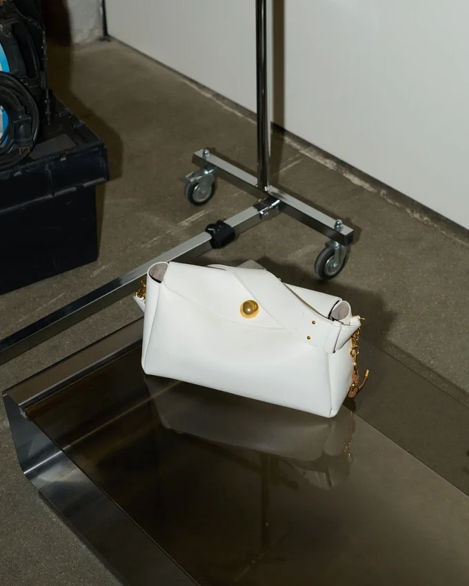 White Cow Leather Carrousel Bag White Cow Leather Carrousel Bag