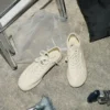 White Cow Leather Soft Sneakers