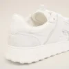White Cowhide Leather a Walk Sneakers White Cowhide Leather a Walk Sneakers