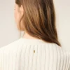 White Knit Mini Godet Dress