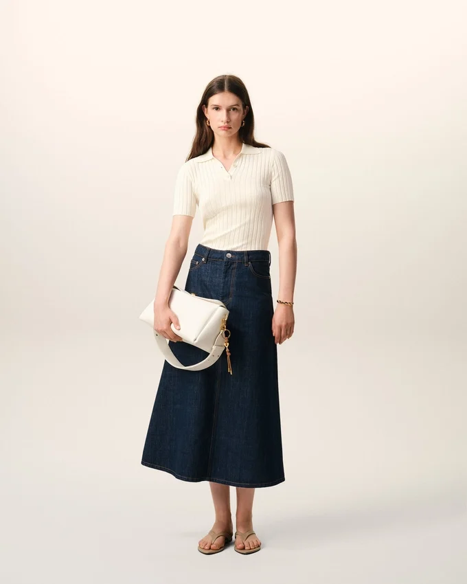 White Knit Short Sleeves Polo White Knit Short Sleeves Polo