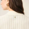 White Knit Short Sleeves Polo White Knit Short Sleeves Polo