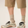 White Mesh Mirage Sneakers