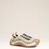 White Mesh Mirage Sneakers