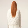 White Nylon Padded Jacket