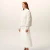 White Nylon Padded Jacket