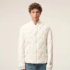 White Nylon Padded Jacket