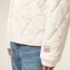 White Nylon Padded Jacket