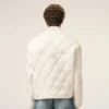 White Nylon Padded Jacket
