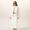White Nylon Padded Jacket