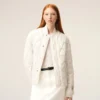 White Nylon Padded Jacket
