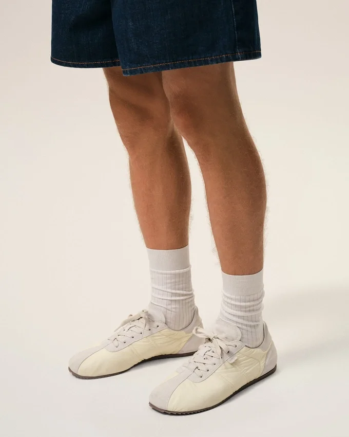 White Nylon Soft Sneakers White Nylon Soft Sneakers