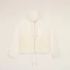 White Nylon Zipped Windbreaker White Nylon Zipped Windbreaker