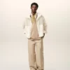 White Nylon Zipped Windbreaker White Nylon Zipped Windbreaker