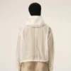 White Nylon Zipped Windbreaker White Nylon Zipped Windbreaker