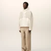 White Nylon Zipped Windbreaker White Nylon Zipped Windbreaker