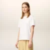 White Organic Cotton Ami De Coeur T-Shirt White Organic Cotton Ami De Coeur T-Shirt